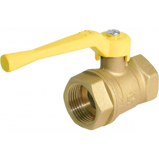 Кран шаровый газ БАЗ 1/2" вн-вн рычаг 11Б27п Ду15 А10  PN40 БАЗ.А10.0.15.40