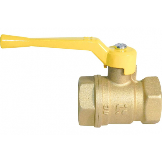 Кран шаровый газ БАЗ 1/2" вн-вн рычаг 11Б27п Ду15 А10  PN40 БАЗ.А10.0.15.40