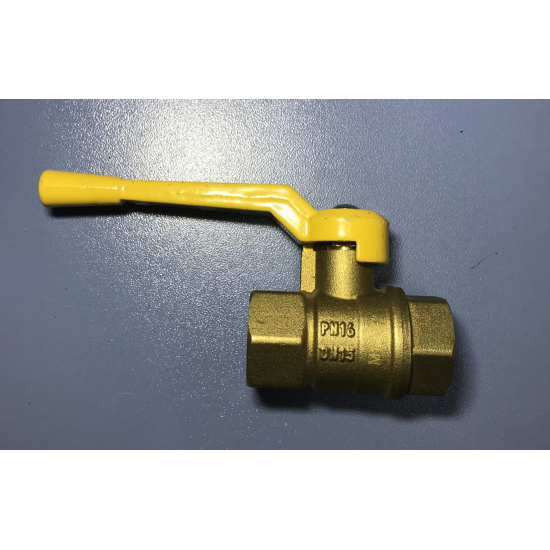 Кран шаровый газ БАЗ 1/2" вн-вн рычаг 11Б27п Ду15 А10  PN40 БАЗ.А10.0.15.40