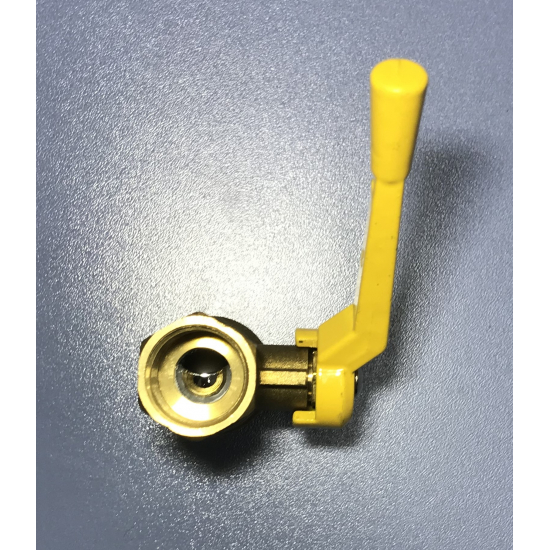 Кран шаровый газ БАЗ 1/2" вн-вн рычаг 11Б27п Ду15 А10  PN40 БАЗ.А10.0.15.40