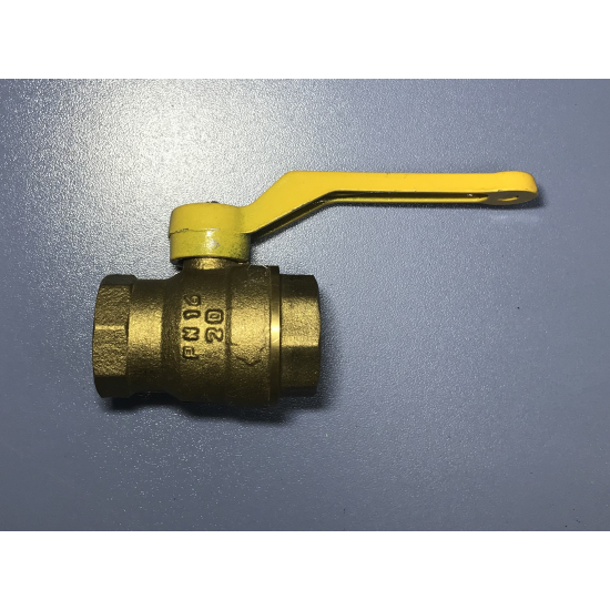 Кран шаровый газ БАЗ 3/4" вн-вн рычаг 11Б27п Ду20 А10  PN40 БАЗ.А10.0.20.40