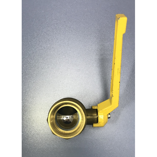 Кран шаровый газ БЕЗ БРЕНДА 1 1/2" вн-вн рычаг 