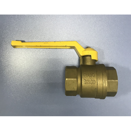 Кран шаровый газ БЕЗ БРЕНДА 1 1/2" вн-вн рычаг 