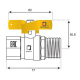 Кран шаровый газ STM-GAS 3/4" вн-нар бабочка CGFMB034