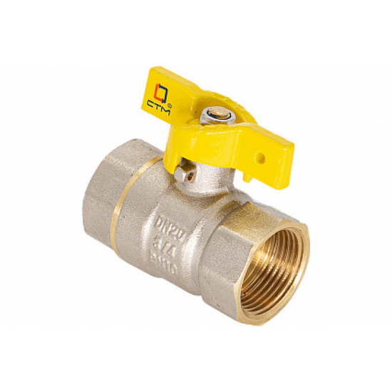 Кран шаровый газ STM-GAS 3/4" вн-вн бабочка CGFMB034  
