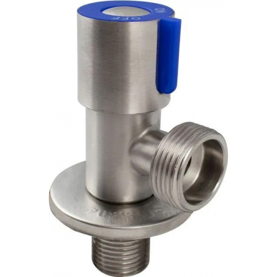 Кран шаровый мини MAGNUS 1/2"x3/4" ш-ш угловой, нержавеющая сталь SUS304 M9271