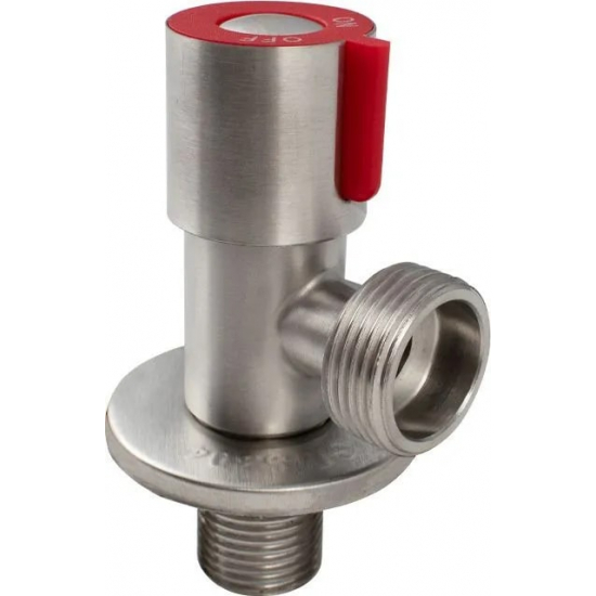 Кран шаровый мини MAGNUS 1/2"x3/4" ш-ш угловой, нержавеющая сталь SUS304 M9273