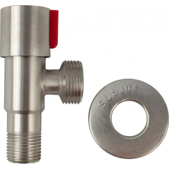 Кран шаровый мини MAGNUS 1/2"x3/4" ш-ш угловой, нержавеющая сталь SUS304 M9273