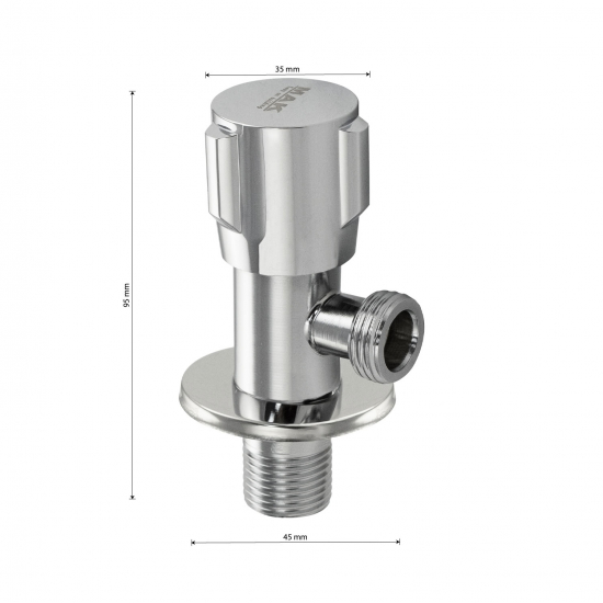 Кран шаровый мини MAK 139 1/2"x1/2" ш-ш угловой, ЦАМ