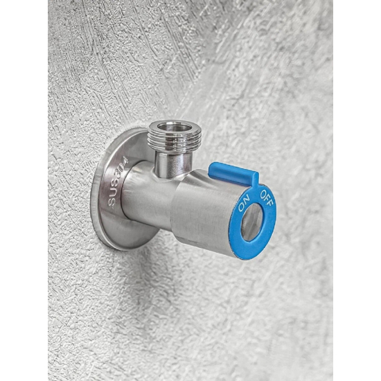 Кран шаровый мини RM 1/2"x1/2" ш-ш угловой, нержавеющая сталь AISI304 ATS-1212