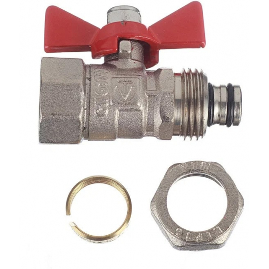 Кран шаровый под метллопластиковую трубу  VALTEС 16х1/2" ц-г  VT.342.N.1604