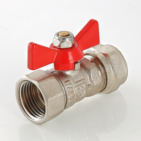 Кран шаровый под метллопластиковую трубу  VALTEС 16х1/2" ц-г  VT.342.N.1604