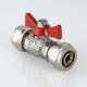 Кран шаровый под метллопластиковую трубу VALTEС 16x16 ц-ц  VT.343.N.1616