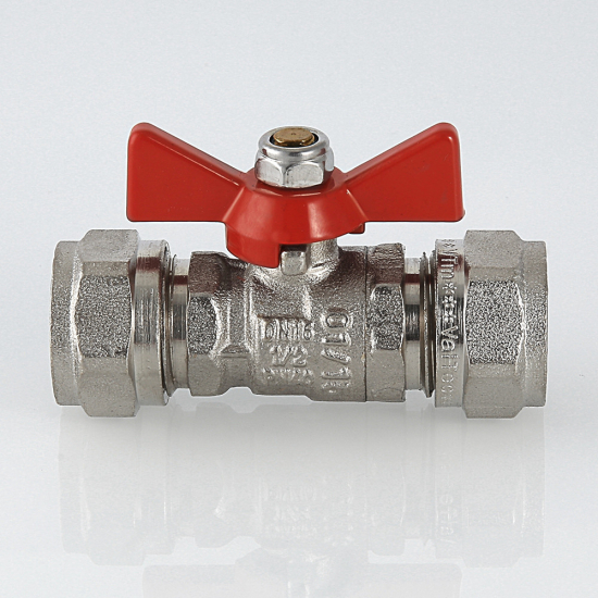 Кран шаровый под метллопластиковую трубу VALTEС 16x16 ц-ц  VT.343.N.1616