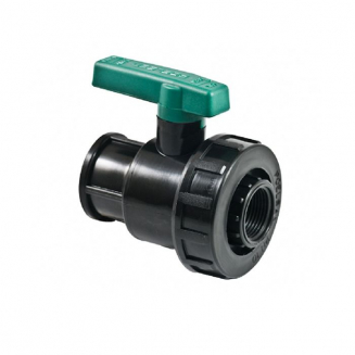 Кран шаровый полиэтиленовый POELSAN 1 1/2" x 1 1/2" внутренний-внутренний ПЭ 99355