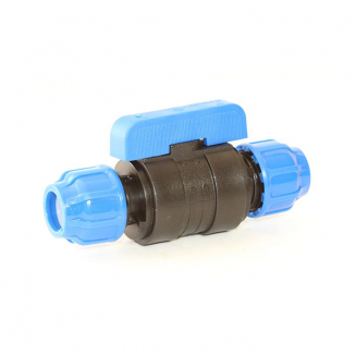 Кран шаровый полиэтиленовый POELSAN 20 x 20 обжимной-обжимной ПЭ 995711