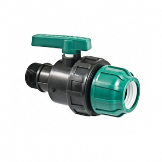 Кран шаровый полиэтиленовый POELSAN 63 x 2" разъемный-наружний ПЭ 99266