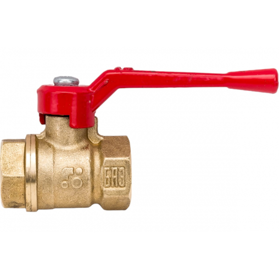 Кран шаровый вода БАЗ 1/2" вн-вн рычаг 11Б27п1 Ду15 А30 PN40 БАЗ.А30.0.15.40