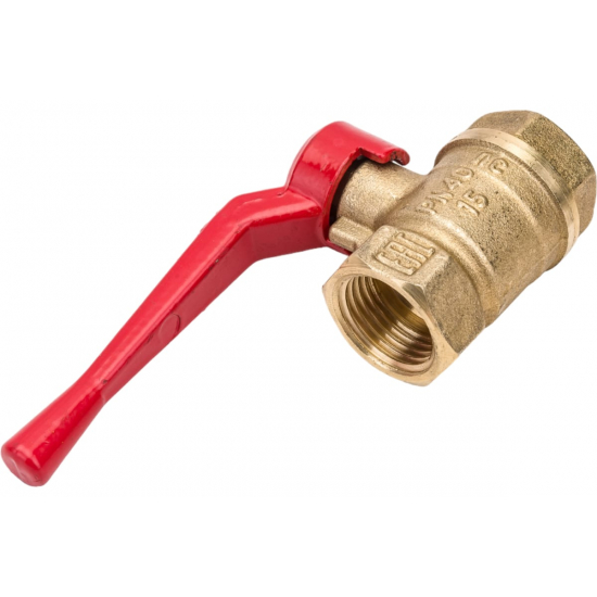 Кран шаровый вода БАЗ 1/2" вн-вн рычаг 11Б27п1 Ду15 А30 PN40 БАЗ.А30.0.15.40