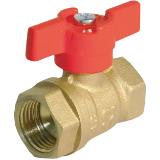 Кран шаровый вода БАЗ 3/4" вн-вн бабочка БАЗ.А30.1.20