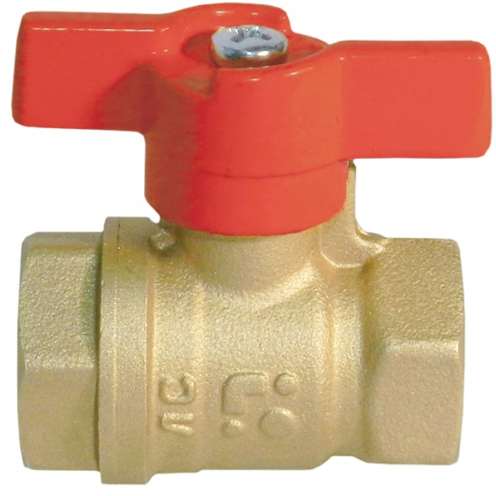 Кран шаровый вода БАЗ 3/4" вн-вн бабочка БАЗ.А30.1.20