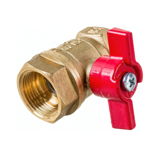 Кран шаровый вода БАЗ 3/4" вн-вн бабочка БАЗ.А30.1.20