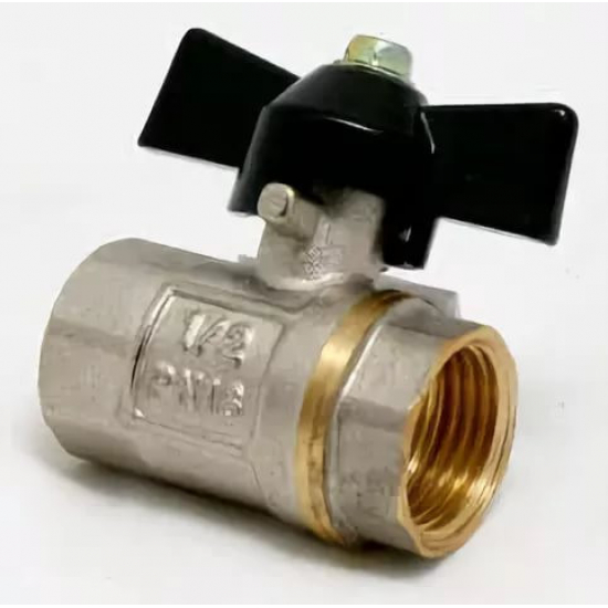 Кран шаровый вода FRAP 1/2" вн-вн бабочка, F211.04.2 