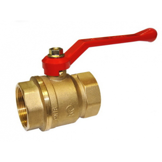 Кран шаровый вода ГАЛЛОП Стандарт 1 1/2" вн-вн 11Б27П1 220 ручка красная 0103192