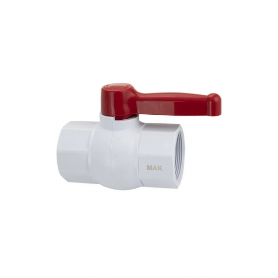 Кран шаровый вода МАК 2" г-г пластик 478