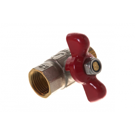 Кран шаровый вода PRO AQUA 1/2" вн-нар бабочка FWB61-M15-F15S