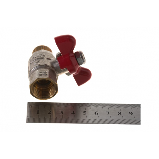 Кран шаровый вода PRO AQUA 1/2" вн-нар бабочка FWB61-M15-F15S