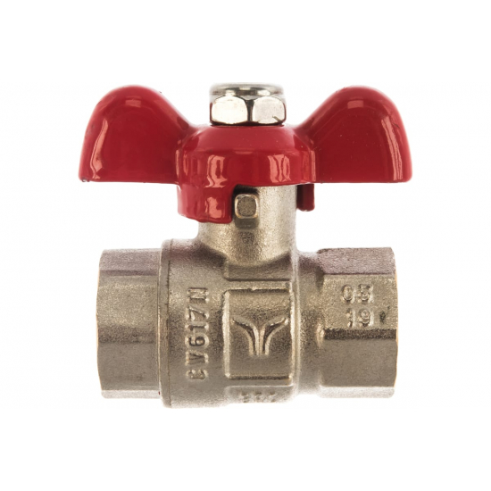 Кран шаровый вода PRO AQUA 1/2" вн-вн бабочка FWB63-F15-F15S