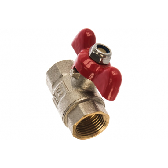 Кран шаровый вода PRO AQUA 1/2" вн-вн бабочка FWB63-F15-F15S