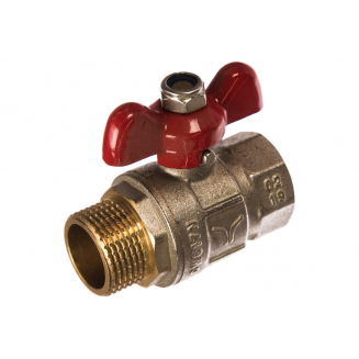 Кран шаровый вода PRO AQUA 3/4" вн-нар бабочка FWB61-M20-F20X 