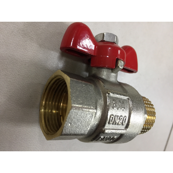 Кран шаровый вода PRO AQUA 3/4" вн-нар бабочка FWB61-M20-F20X 