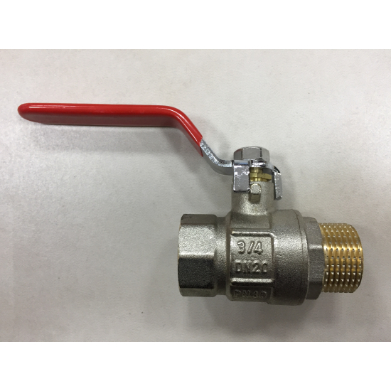 Кран шаровый вода PRO AQUA 3/4" вн-нар ручка FWL53-M20-F20X