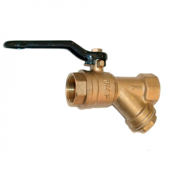 Кран шаровый вода с фильтром FRAP 1/2" вн-вн рукоятка F221.04