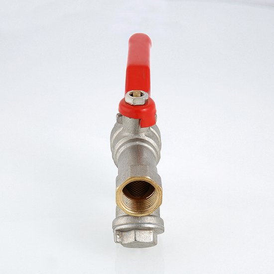 Кран шаровый вода с фильтром VALTEC Combi 1/2'' вн-вн рукоятка VT.292.N.04