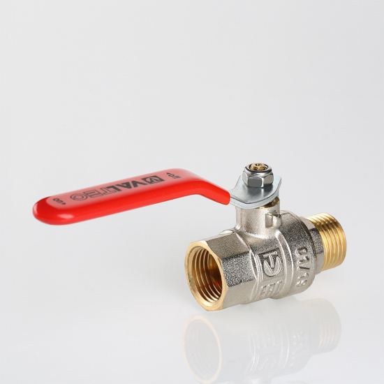 Кран шаровый вода VALTEC Base 1/2" вн-нар рукоятка VT.215.N.04 