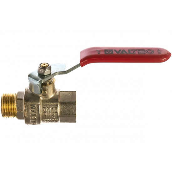 Кран шаровый вода VALTEC Base 1/2" вн-нар рукоятка VT.215.N.04 