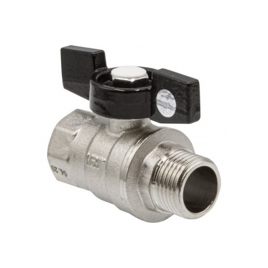 Кран шаровый вода VRT 1/2" вн-нар бабочка 528893 