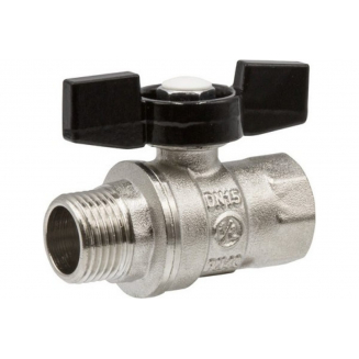 Кран шаровый вода VRT 1/2" вн-нар бабочка 528893 