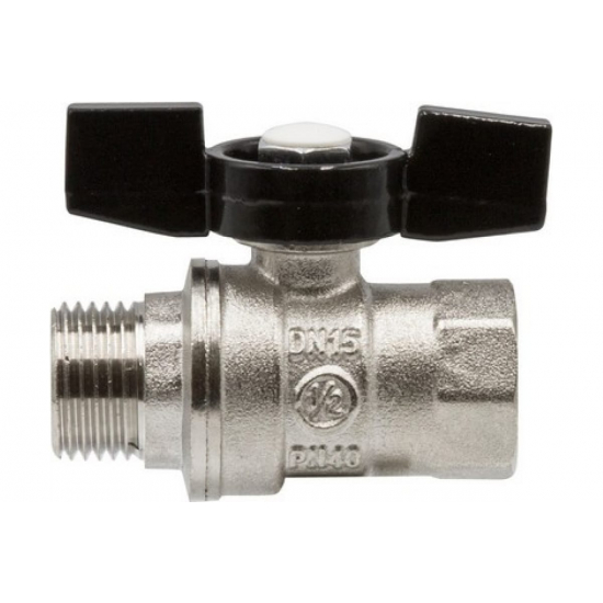 Кран шаровый вода VRT 1/2" вн-нар бабочка 528893 