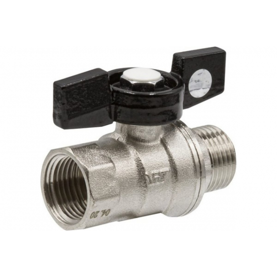 Кран шаровый вода VRT 1/2" вн-нар бабочка 528893 