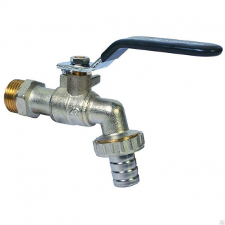 Кран водоразборный шаровый ЭКОНОМ 1/2" рукоятка с носиком