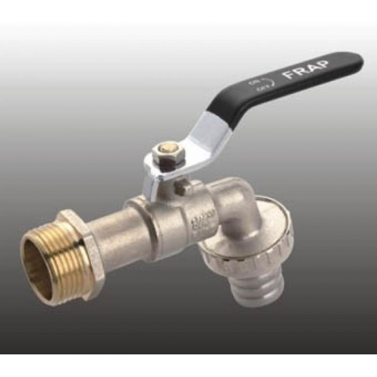 Кран водоразборный шаровый FRAP 1/2" рукоятка с носиком, F231.04 