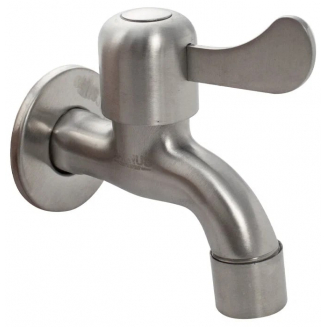 Кран водоразборный шаровый MAGNUS 1/2" нержавеющая сталь, 9257