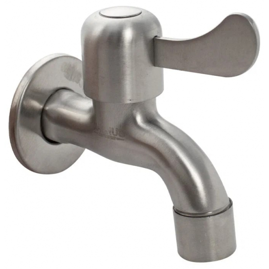 Кран водоразборный шаровый MAGNUS 1/2" нержавеющая сталь, 9257