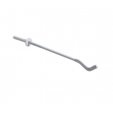 Кронштейн для радиатора с дюбелем анкерный 7x250 мм белый