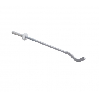 Кронштейн для радиатора с дюбелем анкерный 7x300 мм белый